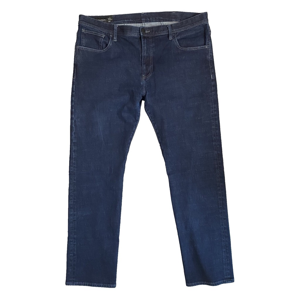 A/X Armani Exchange J15 Men's 40x31 Dark Blue Relaxed Straight Denim Pants Jeans